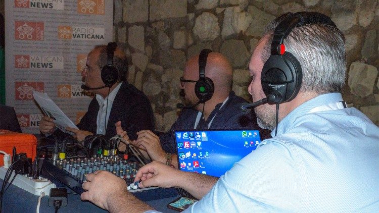 La postazione della Radio Vaticana a Largo Porta Alfonsina