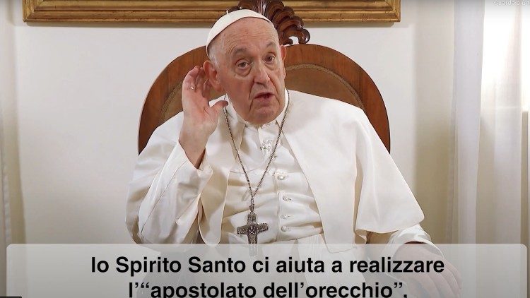 Un'immagine del Video del Papa