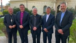 The Irish Church Leaders Group, on the grounds of Rome's Pontifical Irish College (Credit UK Embassy to Holy See)