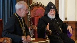 Archbishop Justin Welby with Catholicos Karekin II ©Neil Turner