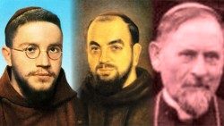 Мъчениците епископ Иван Романов, отец Фортунат Бакалски и отец Флавиан Манкин