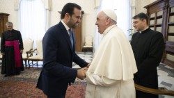 البابا فرنسيس يستقبل الأمين العام لمجلس حكماء المسلمين 