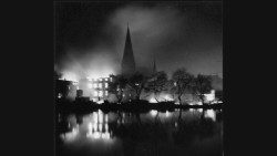 Lübeck nach der Bombennacht Palmarum 1942 - Foto zur Verfügung gestellt durch die Stiftung Lübecker Märtyrer