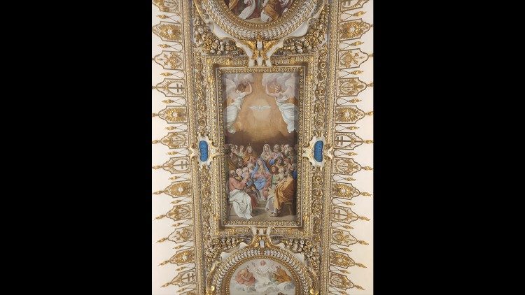  La bóveda de la Sala delle Dame pintada al fresco por Guido Reni