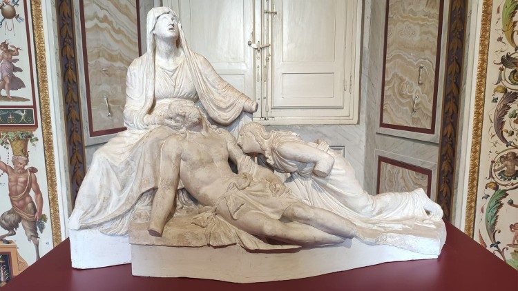 Antonio Canova, Lamentación sobre Cristo muerto, yeso, c. 1820 © Museos Vaticanos