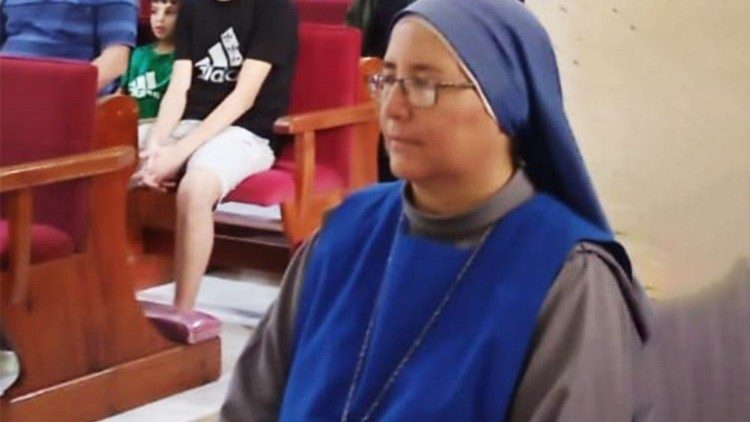 Mother María del Pilar Llerena Vargas, Peruvian missionary at the Holy Family Catholic Parish in Gaza