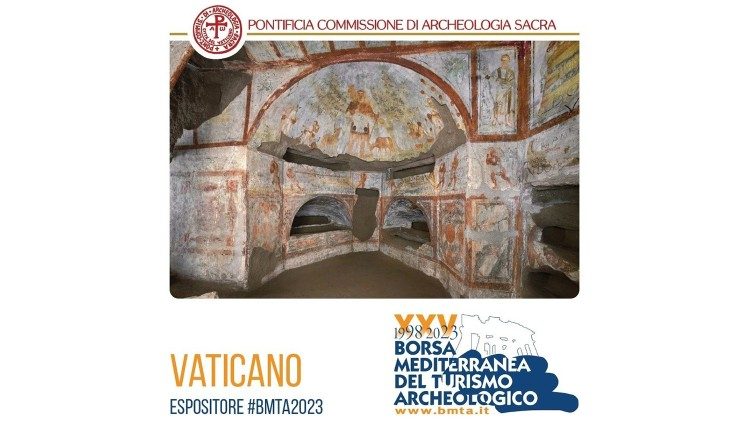 Locandina della Pontificia Commissione di Archeologia Sacra alla XXV BMTA 
