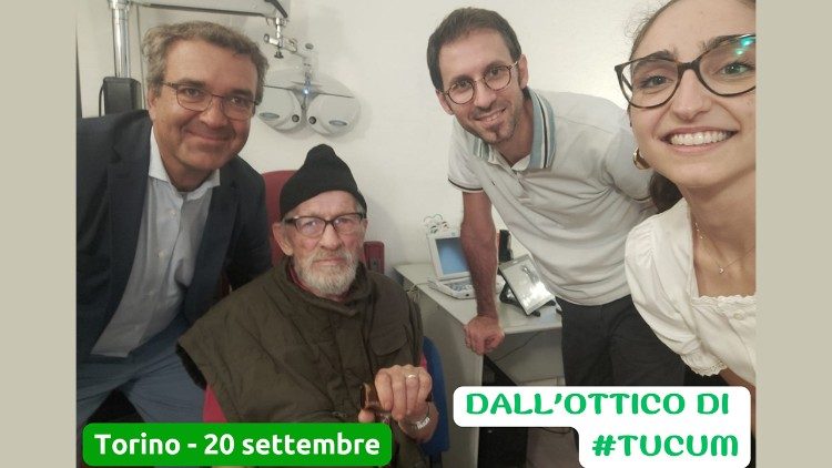 Thanks to Tucum optician Enzo, a homeless man from Monopoli got new glasses