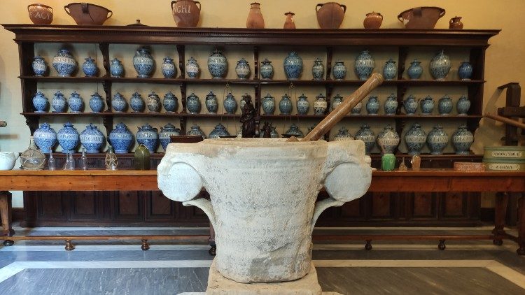 The Pharmacy of Santa Cecilia at the Vatican Museums. Photo by A. Poce
