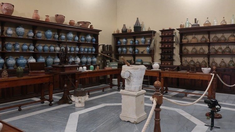 The Pharmacy of Santa Cecilia at the Vatican Museums. Photo by A. Poce