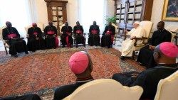 Popiežius ir Kongo vyskupai 2023 m. lapkričio 11 d. audiencijoje