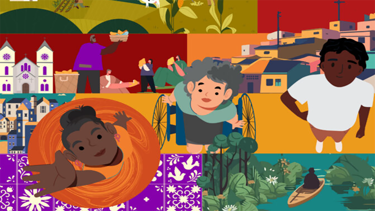 A identidade visual para a VII Jornada Mundial dos Pobres: um mosaico envolvente intitulado "Olhe para mim!".