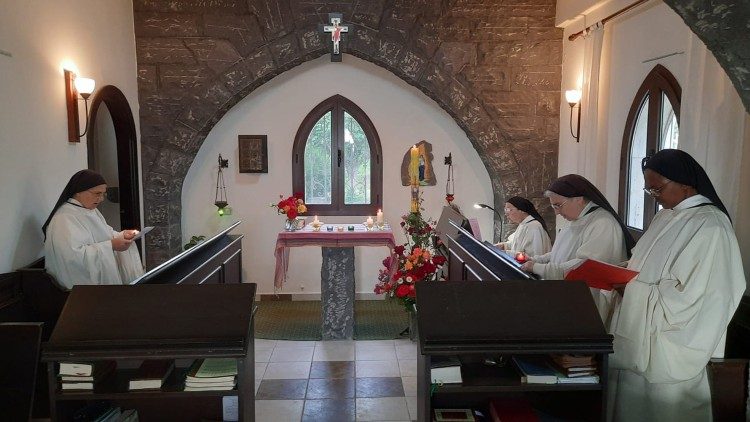La cappella della foresteria dove adesso vivono le monache trappiste