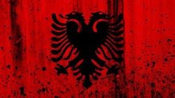 La bandiera albanese