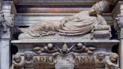 Ds Grab von Papst Hadrian in S. Maria dell´Anima - er sprach Benno von Meißen heilig