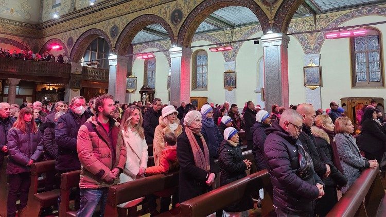 Рождество Христово в катедралната църква "Свети Лудвик" в Пловдив
