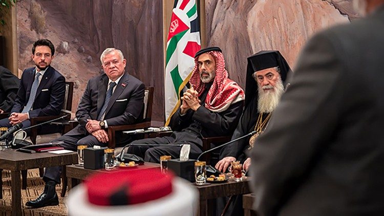 Крал Абдула II с християнските и мюсюлманските лидери