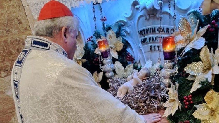 Kardinal Krajewski am 26.12. in Nazareth