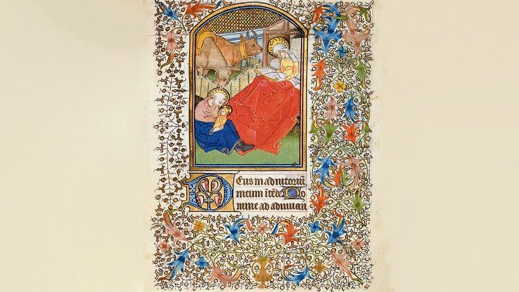 Libro delle Ore di Besançon, 1450 ca, Fitzwilliam MS 69 folio 48r.