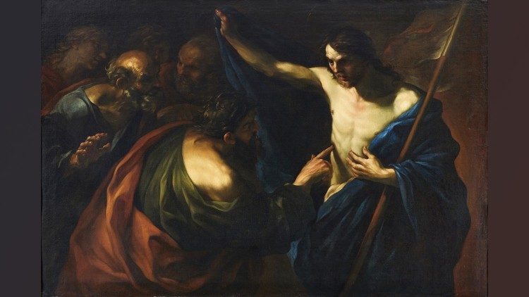 Jésus et saint Thomas, Évangile du 2e dimanche de Pâques.