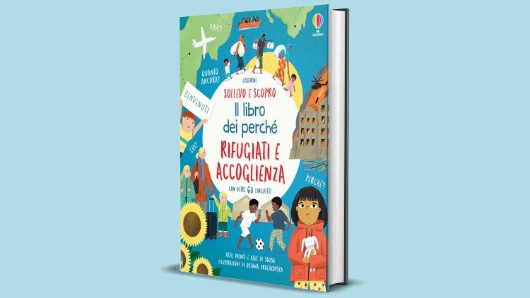 La copertina del libro "Rifugiati e accoglienza", Usborne Edizioni