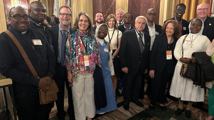 The Papal Foundation stewards with recipients of the John Paul II Scholarship Fund