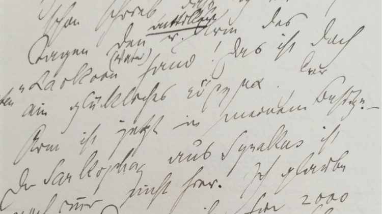 La lettera di Pollak a Bode. Per gentile concessione del Zentrarchiv degli Staatliche Museen zu Berlin 
