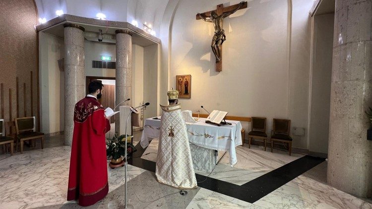 2024.04.21 Messa in rito armeno nella cappella della Radio Vaticana 