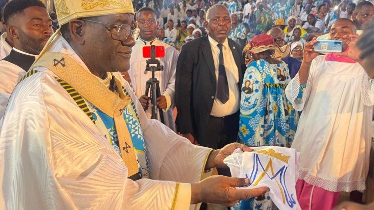 Célébration des 60 ans de la paroisse Saint Vincent Pallotti de Nlongkak, au Cameroun, dimanche 21 avril 2024.