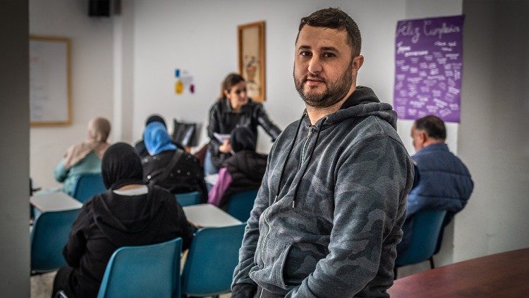 Das Kind von Omar Layadi, ist drei Jahre, und hat praktisch keine Nationalität. Es ist in Ceuta von Eltern ohne Dokumente geboren worden, es gibt daher keine Anerkennung (Giovanni Culmone/GSF)