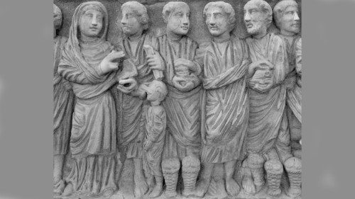 Mujer y autoridad, como representados en sarcófagos del siglo IV