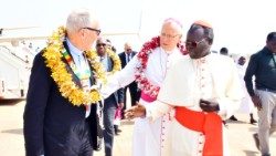 Cardeal Michael Czerny SJ, Prefeito do Dicastério para o Serviço do Desenvolvimento Humano Integral, em visita pastoral ao Sudão do Sul