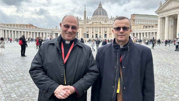 Abp Wojciech Polak i bp Damian Bryl w Watykanie