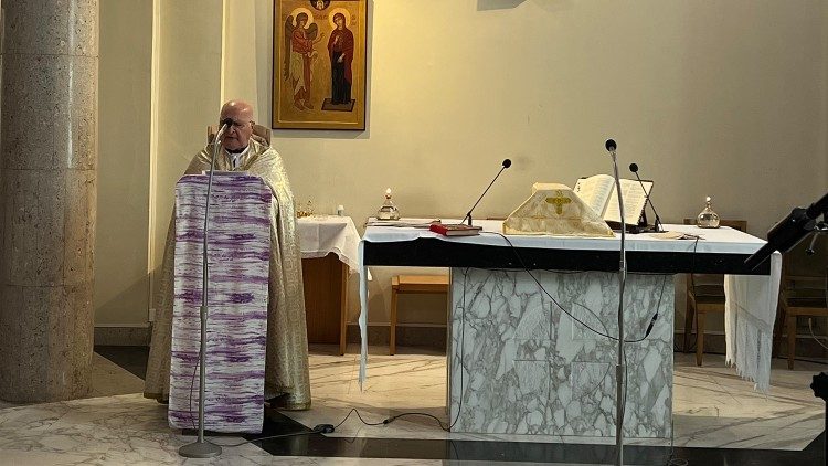 2024.02.17 Messa armena alla Radio Vaticana. Mons Teyrouzian