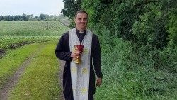 Ukrajinský řeckokatolický kněz Oleksandr Bohomaz