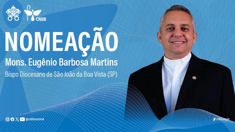 Pe. Eugênio Barbosa Martins nomeado bispo da Diocese de São João da Boa Vista