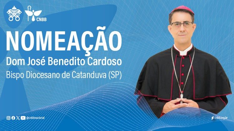 Dom José Benedito Cardoso nomeado bispo da Diocese de Catanduva