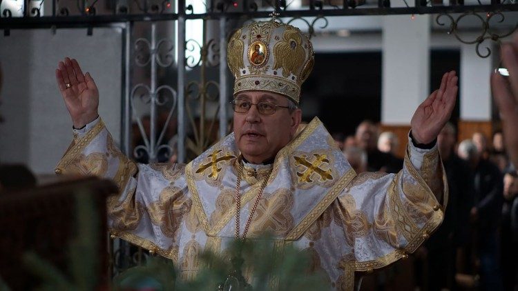 2024.01.08 On the first day of Christmas, Bishop Stojanov served Liturgy in Nova Maala - Nord Macedonia