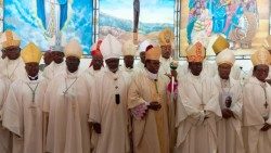 Les évêques du Cameroun lors de la messe d'ouverture du 47ème séminaire de la Conférence épiscopale