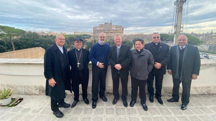 Visita da presidência da CNBB à Rádio Vaticano