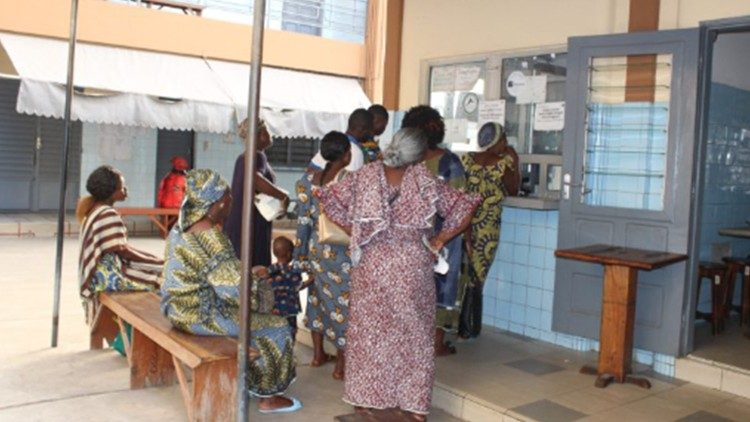 Beninese women at the Saint Jean Health Centre in Cotonou