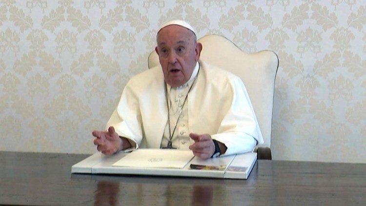 기도지향 영상 속 프란치스코 교황