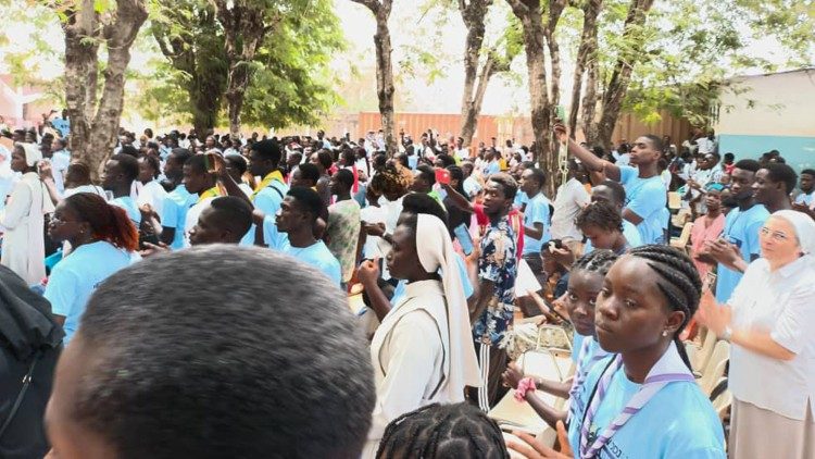 Young people during this year youth gathering in Guinea-Bissau
