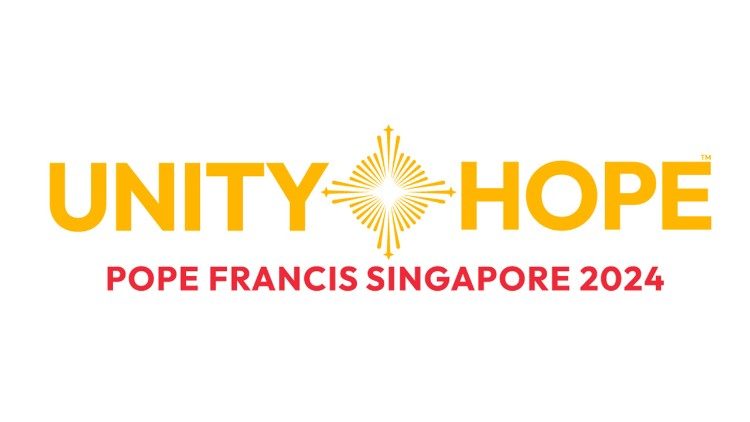 O logotipo e o lema da viagem a Singapura