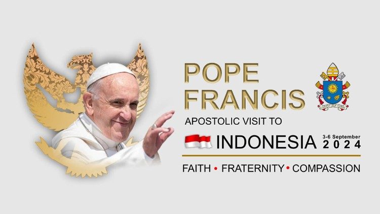 संत पापा फ्राँसिस की इंडोनेशिया की प्रेरितिक यात्रा का आधिकारिक लोगो