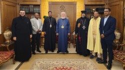 Արամ Ա Կաթողիկոսին այցելեց Լիբանանի Եթովպական համայնքէն պատուիրակութիւն մը 