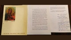 Vom späteren Johannes Paul II. mitunterzeichnet: Der historische Brief aus dem Kölner Archiv - Copyright: Erzbistum Köln