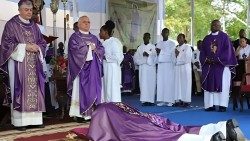Dom João de Ceita Nazaré, Bispo de São Tomé e Príncipe, na sua ordenação episcopal (São Tomé, 17-03-2024)