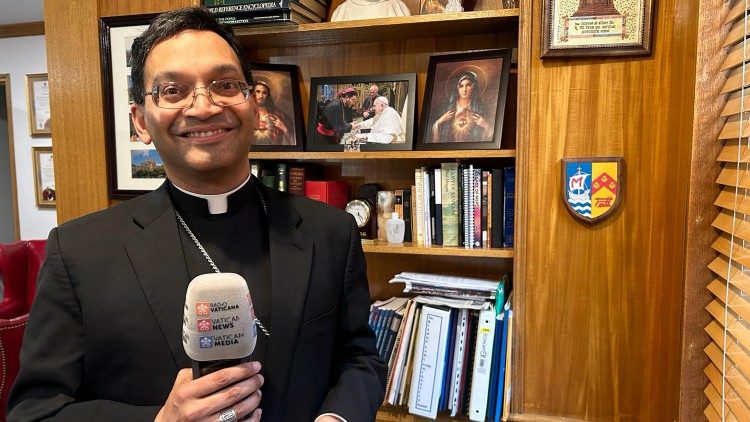 Bishop Fernandes speaking to Vatican News