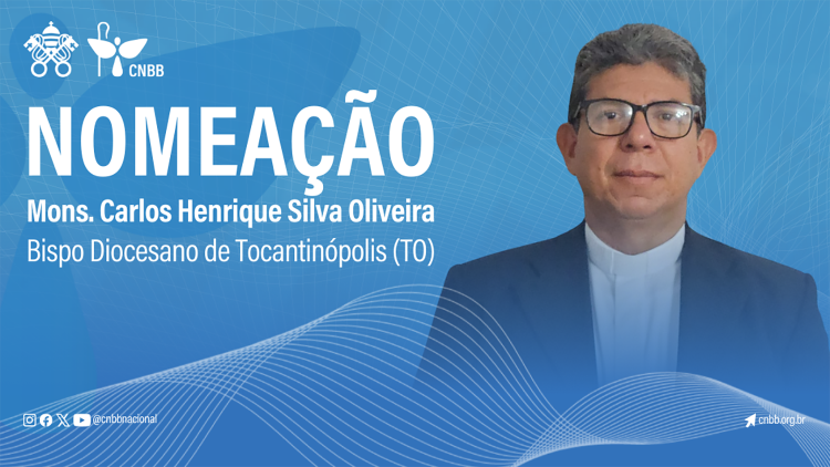 Padre Carlos Henrique Silva Oliveira, nomeado bispo da Diocese de Tocantinpolis (TO)